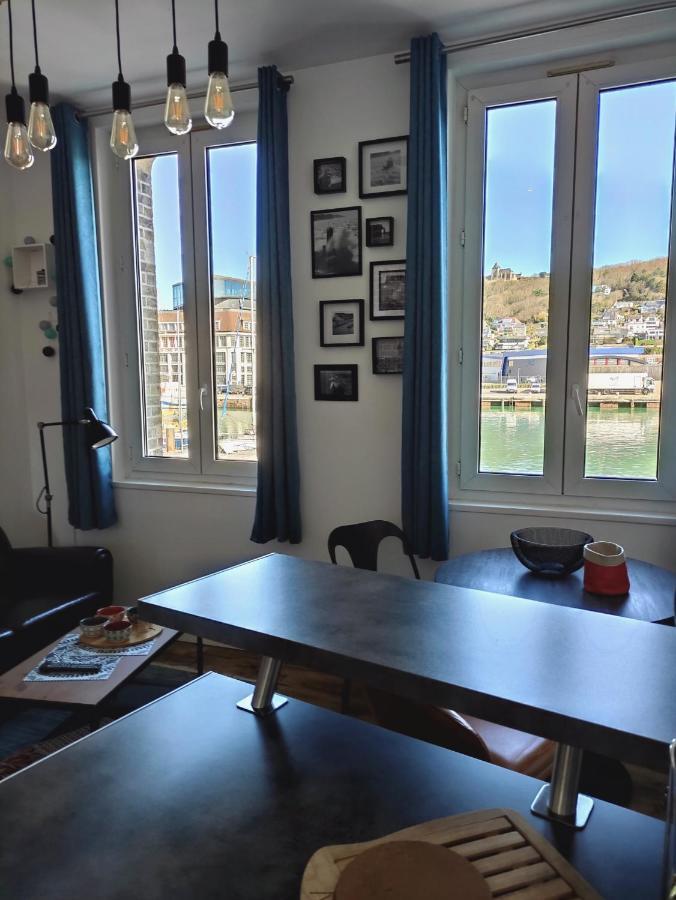 L' Albatros Vue Sur Le Port Appartement Fécamp Buitenkant foto